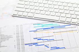 Project Management With Gantt Chart And Keypad