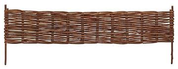 These natural looking rustic willow rattan obelisk plant supports are ideal for offer climbing plants support and protect from damage from wind and heavy rain, ideal for using in garden border for creating height, interest and a focal point. Woven Willow Edging 16 H X 47 L Tropical Home Fencing And Gates By Master Garden Products Houzz