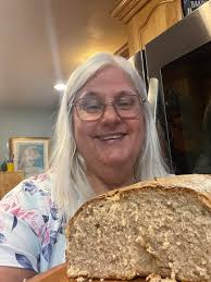 The inside of my first loaf…. Taste is tangy and delicious!