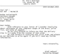 Contoh surat pendek 3 4. Surat Bisnis Bahasa Inggris Rasanya