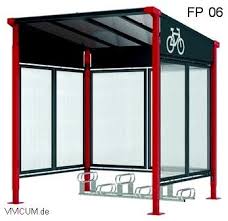 Fahrraduberdachung Fp 06 Mit Pultdach Uberdachungen Pultdach Fahrrad Unterstand