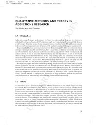 Because all qualitative studies are unique they are difficult to replicate. Pdf Qualitative Methods And Theory In Addictions Research
