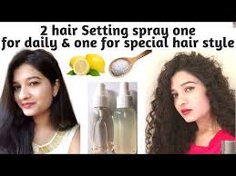 2 Diy Hair Setting Spray Get Rid Of Dry And Frizzy Hair Hair Spray For Special Hair Style Avni Youtu Hair Setting Spray Natural Hair Spray Hair Setting