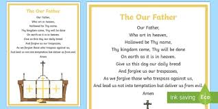 Easy to use, customizable poster templates, a gift dad will cherish. The Our Father A4 Display Poster Teacher Made