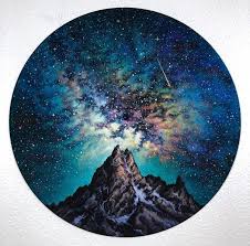 Dazzling Vinyl Art Depicts The Vibrant Landscapes Of The World Vinyl Art Paint Vinyl Record Art Galaxy Painting
