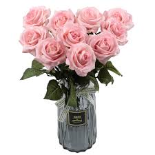 Maybe you would like to learn more about one of these? Famibay 10pcs Artificial Flowers Rose Bouquets Vintage Fake Silk Rose Flowers With Leaf And Plastic Stem For Home Wedding Party Mother S Day Garden Hotel Decoration Red Buy Online In Sri Lanka At
