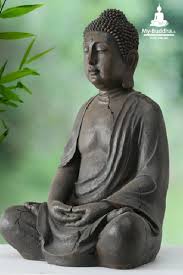 Garten zur gestaltung eines asiatischen gartens gehören selbstverständlich die passenden gartenmöbel. Sitzende Buddha Figur F Garten Terrasse 1m My Buddha Ch By Akasha Gmbh
