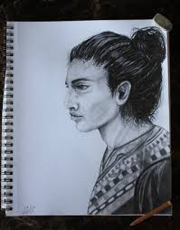 Identity" a transgender person.My favorite drawing ever.I did a series of  them.It is my child.I want to revisit this and do a new one now.Color  pencils.