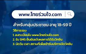 กลุ่มที่ 2 ได้แก่ กลุ่มที่ ไม่เคย เข้าร่วมโครงการภาครัฐ สามารถลงทะเบียนบนเว็บไซต์ www.ไทยร่วมใจ.com และรอรับ sms แจ้งผลการจัดสรรวัคซีน และนัดหมาย. Ro8hpm8cvxpeqm