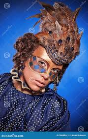 Maschera Veneziana Con Piume