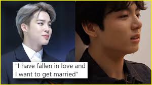 Since their trainee days k pop band bts members rm jin suga v jimin j hope and jungkook have developed a tight knit friendship it is often . Quick Answer Is Jimin Married To Jungkook Netflix