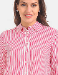 Okinawa Prefecture Pink Tommy Hilfiger Women's Dress Shirt Buy Tommy  Hilfiger Women Red Spread Collar Striped Casual Shirt