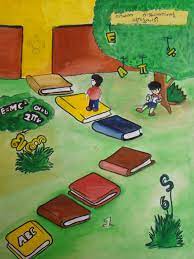 Malyalam poster relating reading day : Poster Designing Competition Library Jawahar Navodaya Vidyalaya Trivandrum