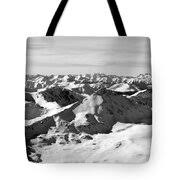 Black and White of the Summit of Mount Elbert Colorado in Winter by Steven  Krull