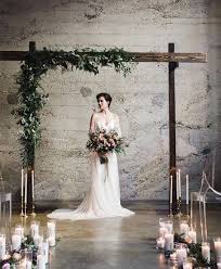 Rustic Indoor Wedding Ceremony Bohemian Wedding Ceremony Indoor Wedding Ceremonies Wedding Ceremony Flowers