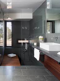 Opt for a shade that gives your bathroom exactly what it needs—whether that's contrast or congruence. Design Inspiration Modern Bathroom Dark Gray Studio Mm Architect