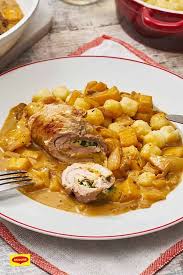 Schnitzelrollchen Mit Mango Und Mozzarella Rezept Schnitzel Rezepte Einfache Gerichte