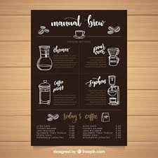Download Free Coffee Menu Template Svg Dxf Eps Png Tree Vectors Photos And Psd Files Free Download