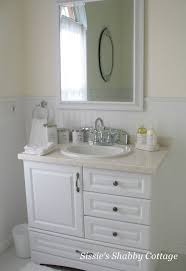 Sissie S Shabby Cottage Beadboard Bathroom Bathroom Vanity White Beadboard