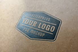 Letterpress Logo Mockup 1 Free Logo Mockup Logo Mockup Free Logo Mockup Psd