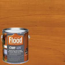 Stain products will protect cedar decks, fences, furniture, and siding differently, depending on the type of stain. Flood 1 Gal Cedar Tone Transparent Cwf Uv Exterior Wood Stain Fld520 01 The Home Depot