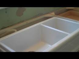 So how can you put in an apron front sink if you aren't replacing your granite counters? How To Install Apron Sink Correctly Http Go Askthebuilder Com Newslettersignup Founder Tim Carter Shows Apron Sink Diy Kitchen Projects Ikea Farmhouse Sink