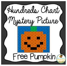 Free Pumpkin Math Hundreds Chart Picture