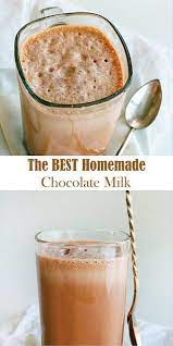 The Best Homemade Chocolate Milk Chocolatemilk Drink Chocolate Milk Homemade Chocolate Best Chocolate Milk