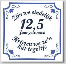 Bol Com Huwelijk Cadeau Zijn We Eindelijk 12 5 Jaar Getrouwd Krijgen We Zo N Kut Tegeltje
