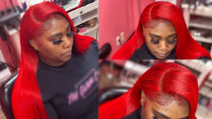 Side part sewin on we heart it. Red Lace Frontal Sew In Start To Finish Ft Kaesvanity Youtube