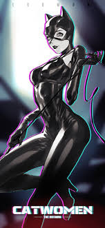 catsuit, leg up, holding weapon, bodysuit, copyright name - Anime R34