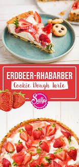 Erdbeer Rhabarber Cookie Dough Tarte Erdbeer Rhabarber Rhabarber Erdbeer Rhabarber Kompott