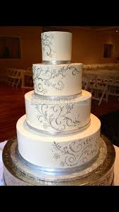 Silver Swirl Wedding Cake Wedding Cakes Chef Cake Cake