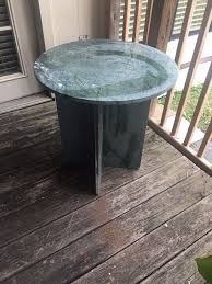 Granite Stone Side Table With Round Top Granite Base Americancountry Zarposh Granite Table Granite Stone Table