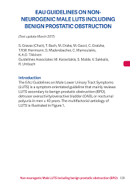 The risk of urinary retention (ur) following hypofractionated radiotherapy has yet to be fully elucidated. Https Uroweb Org Wp Content Uploads Male Luts 2017 Pocket Pdf