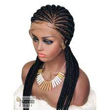 Straight Back Cornrow Wig Style 2 Cornrows Cornrow Wig Wigs