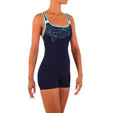 36 Swimming Dary Womens Legsuit 1p Polka Blue Green Nabaiji Fashion Swimsuits Women