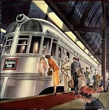 Burlington Railroad Train Art Railroad Art Train Posters