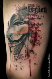 Tattoo v for vendetta skin art tattoos modern. Mask From V For Vendetta Vendetta Tattoo V For Vendetta Tattoo Ink Link