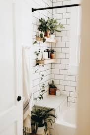 Bathroom Renovation Reveal In 2020 Boho Bathroom Shower Shelves White Bathroom