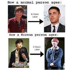 Normal People Vs Koreans Ageing Funny Kpop Memes Kpop Funny Drama Memes