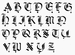 Image Result For Gothic Calligraphy Alphabet A Z Calligraphy Alphabet Calligraphy Letters Alphabet Lettering Alphabet