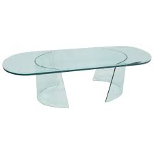 Visit our online shop or showroom by copenhagen Bent Curved Glass C Shape Base Oval Racetrack Top Coffee Table For Sale At 1stdibs
