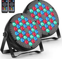 Par Led, Faro Led RGB 36W con 36 Led Luci Colorate con comando DMX e  Telecomando per Feste, Discoteca, Eventi live, Concerti, Band - 2Pcs :  Amazon.it: ...