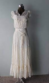 Gunne Sax Formal Maxi Wedding Dress Cream Lace Ruffled Size 5 Etsy Maxi Dress Wedding Wedding Dress Inspiration Designer Wedding Dresses