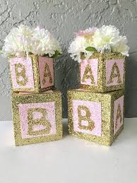 Estos Bloques De Bebe De Brillo Son Perfectos Para Cualquier Pedazo De Centro De Mesa Bebe Ducha O A La Pila Baby Shower Princess Baby Letters Baby Boy Shower