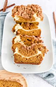 Best baking book, i've bought in a long time! Pumpkin Cheesecake Streusel Bread My Modern Cookery