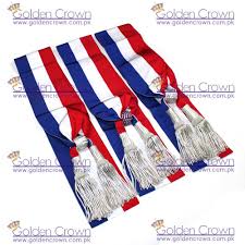 Echarpe De Adjoint Echarpes Tricolores En Ottoman Fashion Golden Crown Suspender