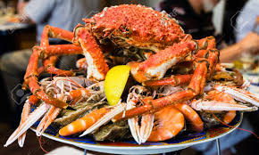 Travel To France Atlantic Crab On Seafood Plate In Local Fish Stock Photo Picture And Royalty Free Image Image 94188201