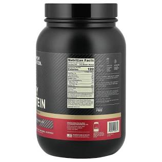 The nutrition panel of Optimum Nutrition Gold Standard Whey, AI generated